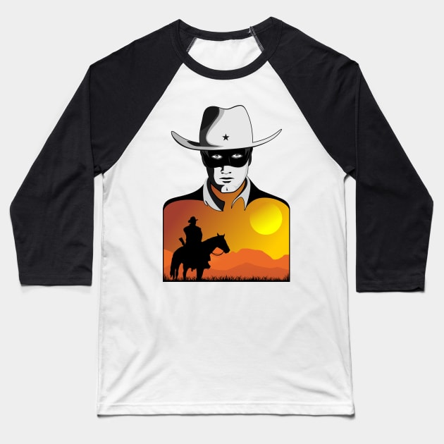 Texas Vibes | Sunset Vibes | Ranger Patrol Baseball T-Shirt by VISUALUV